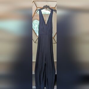 Madewell Wide Leg Navy Jumpsuit, size 2